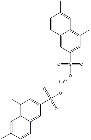 Bis(4,6-dimethyl-2-naphthalenesulfonic acid)calcium salt Struktur