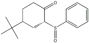 (2R)-4-(tert-Butyl)-2-phenylsulfinylcyclohexanone Struktur