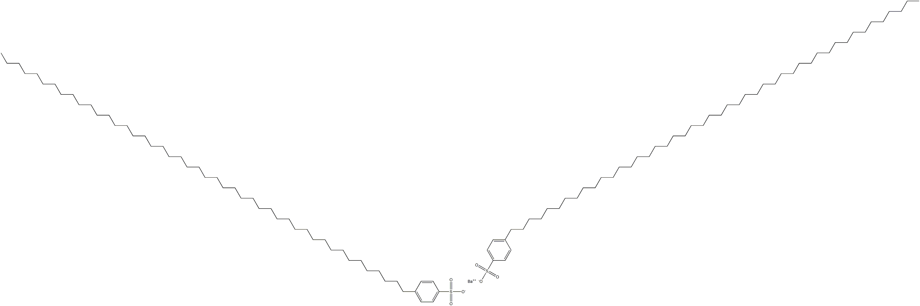 Bis[4-(hexatetracontan-1-yl)benzenesulfonic acid]barium salt Struktur