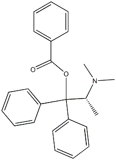 (+)-[(R)-1-(Dimethylamino)ethyl]diphenylmethanol benzoate Struktur