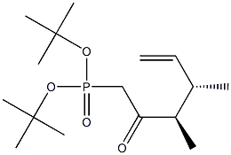 [(3R,4S)-3,4-Dimethyl-2-oxo-5-hexenyl]phosphonic acid di-tert-butyl ester Struktur