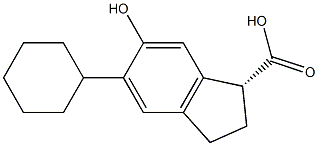 (R)-5-Cyclohexyl-6-hydroxyindane-1-carboxylic acid