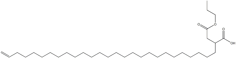 2-(26-Heptacosenyl)succinic acid 1-hydrogen 4-propyl ester Struktur