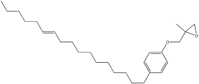 4-(11-Heptadecenyl)phenyl 2-methylglycidyl ether Struktur