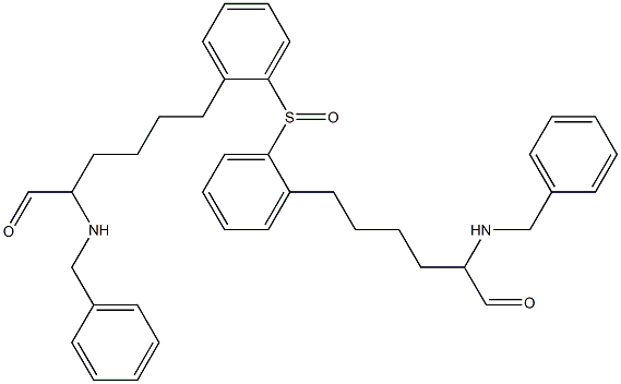 (5-Benzylamino-6-oxohexyl)phenyl sulfoxide Struktur