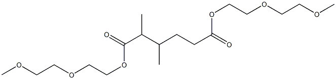2,3-Dimethyladipic acid bis[2-(2-methoxyethoxy)ethyl] ester Struktur