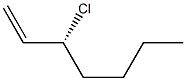 [R,(-)]-3-Chloro-1-heptene Struktur