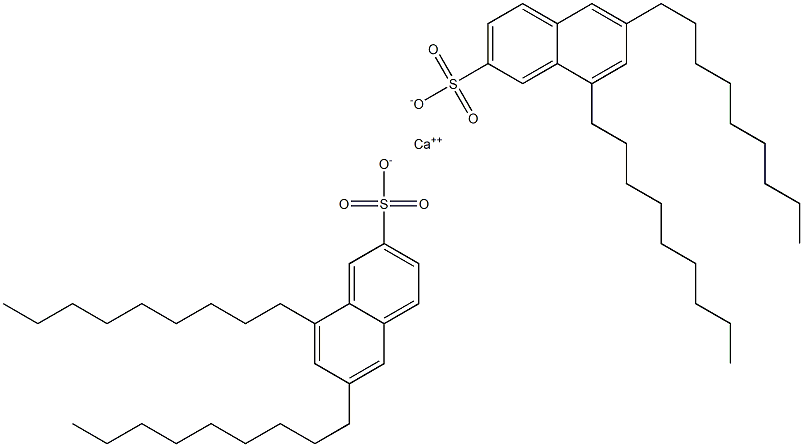 Bis(6,8-dinonyl-2-naphthalenesulfonic acid)calcium salt Struktur