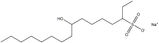 8-Hydroxyhexadecane-3-sulfonic acid sodium salt Struktur
