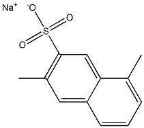 3,8-Dimethyl-2-naphthalenesulfonic acid sodium salt Struktur