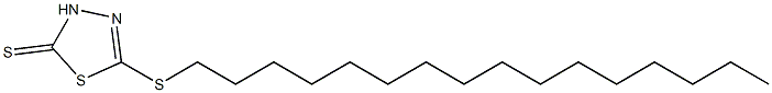 5-Hexadecylthio-1,3,4-thiadiazole-2(3H)-thione Struktur