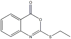 2-Ethylthio-4H-3,1-benzoxazin-4-one Struktur
