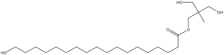 18-Hydroxyoctadecanoic acid 2,2-bis(hydroxymethyl)propyl ester Struktur
