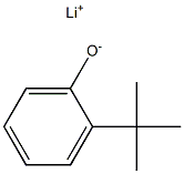 Lithium 2-tert-butylphenolate Struktur