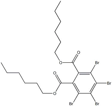 テトラブロモフタル酸ジヘキシル 化學(xué)構(gòu)造式