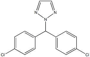 2-[Bis(4-chlorophenyl)methyl]-2H-1,2,3-triazole Struktur
