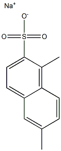 1,6-ジメチル-2-ナフタレンスルホン酸ナトリウム 化學(xué)構(gòu)造式