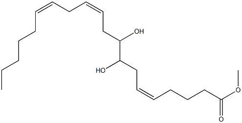 (5Z,11Z,14Z)-8,9-Dihydroxy-5,11,14-icosatrienoic acid methyl ester Struktur