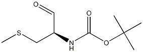(R)-2-[(tert-Butoxycarbonyl)amino]-3-[methylthio]propanal Struktur