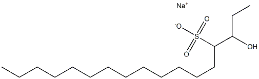3-Hydroxyheptadecane-4-sulfonic acid sodium salt Struktur