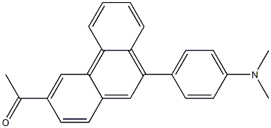 4-(3-Acetyl-9-phenanthryl)-N,N-dimethylaniline Struktur