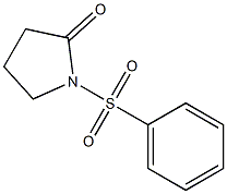 1-(Phenylsulfonyl)pyrrolidine-2-one Struktur