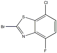 2-Bromo-7-chloro-4-fluorobenzo[d]thiazole Struktur