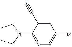 5-bromo-2-(pyrrolidin-1-yl)pyridine-3-carbonitrile Struktur