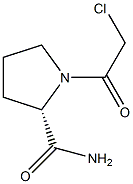 (S)-1-(2-Chloro-acetyl)-pyrrolidine-2-carboxylic acid amide Struktur