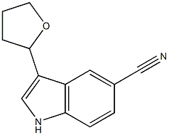 3-(2-Tetrahydrofuranyl)-1H-Indole-5-carbonitrile Struktur