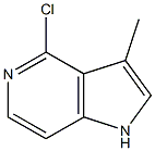 4-chloro-3-methyl-1H-pyrrolo[3,2-c]pyridine Struktur