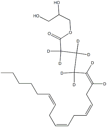 1-Arachidonoyl-d8-rac-glycerol Structure