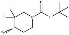 (S)-4-氨基-3，3-二氟哌啶-1-羧酸叔丁酯 結(jié)構(gòu)式