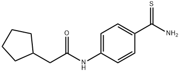N-(4-Carbamothioylphenyl)-2-cyclopentylacetamide Structure