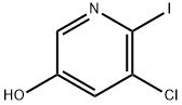 3-Pyridinol, 5-chloro-6-iodo- Struktur