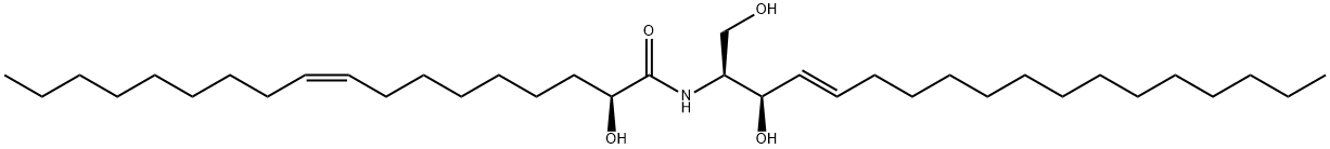 N-(2'-(S)-hydroxyoleoyl)-D-erythro-sphingosine Structure