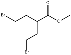Methyl 1,5-dibromopentane-3-carboxylate Struktur