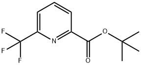 2-Pyridinecarboxylic acid, 6-(trifluoromethyl)-, 1,1-dimethylethyl ester Struktur