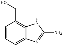 1H-Benzimidazole-7-methanol, 2-amino- Structure