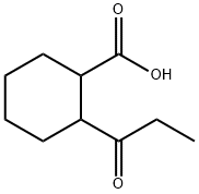 2-propanoylcyclohexane-1-carboxylic acid, Mixture of diastereomers Struktur