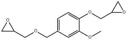Oxirane, 2-[[2-methoxy-4-[(2-oxiranylmethoxy)methyl]phenoxy]methyl]- Struktur