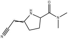 2-Pyrrolidinecarboxamide,5-(cyanomethylene)-N,N-dimethyl-(9CI) Struktur