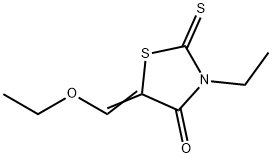 4-Thiazolidinone, 5-(ethoxymethylene)-3-ethyl-2-thioxo- Struktur