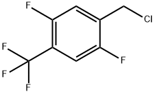 Benzene, 1-(chloromethyl)-2,5-difluoro-4-(trifluoromethyl)- Struktur