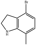 1H-Indole, 4-bromo-2,3-dihydro-7-methyl- Struktur