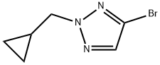 2H-1,2,3-Triazole, 4-bromo-2-(cyclopropylmethyl)- Struktur