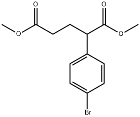 Pentanedioic acid, 2-(4-bromophenyl)-, 1,5-dimethyl ester Struktur