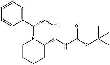 Carbamic acid, N-[[(2S)-1-[(1R)-2-hydroxy-1-phenylethyl]-2-piperidinyl]methyl]-, 1,1-dimethylethyl ester
