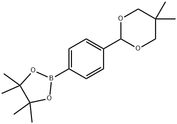 1,3-Dioxane, 5,5-dimethyl-2-[4-(4,4,5,5-tetramethyl-1,3,2-dioxaborolan-2-yl)phenyl]- Struktur