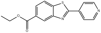 5-Benzothiazolecarboxylic acid, 2-(4-pyridinyl)-, ethyl ester Struktur